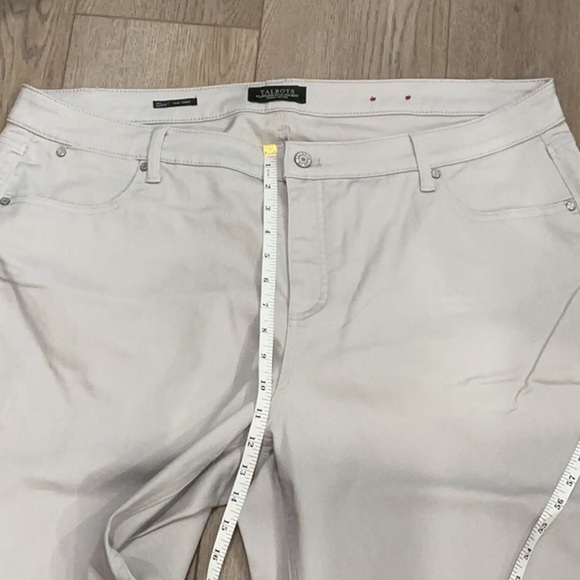 Talbots Women's Flawless Five Pockets Slim Ankle Light Gray Jeans Size 22WP - Picture 4 of 7